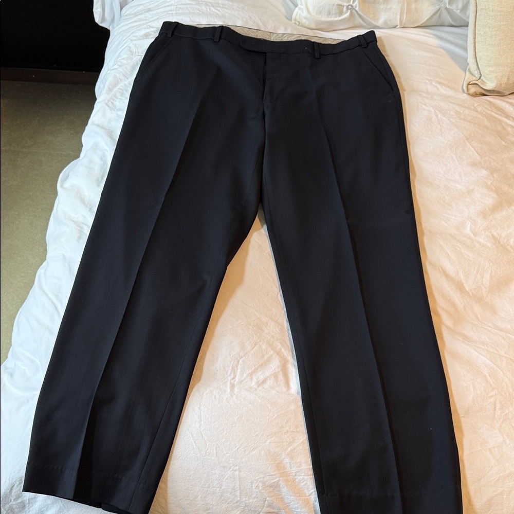 Neiman Marcus Navy Blue Dress Pants for Men